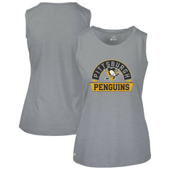 Pittsburgh Penguins Levelwear Women's Macy Banner Arch Tank Top - Gray - NHL 203145036