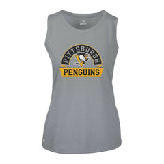 Pittsburgh Penguins Levelwear Women's Macy Banner Arch Tank Top - Gray - NHL 203145036