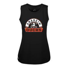 Anaheim Ducks Levelwear Women's Macy Banner Arch Tank Top - Black - NHL 203145037