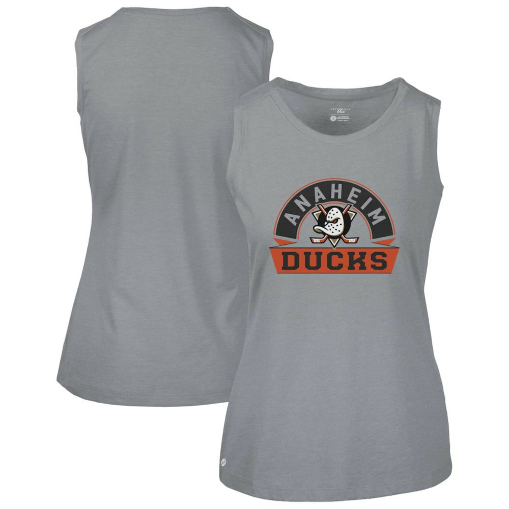 Anaheim Ducks Levelwear Women's Macy Banner Arch Tank Top - Gray - NHL 203145038