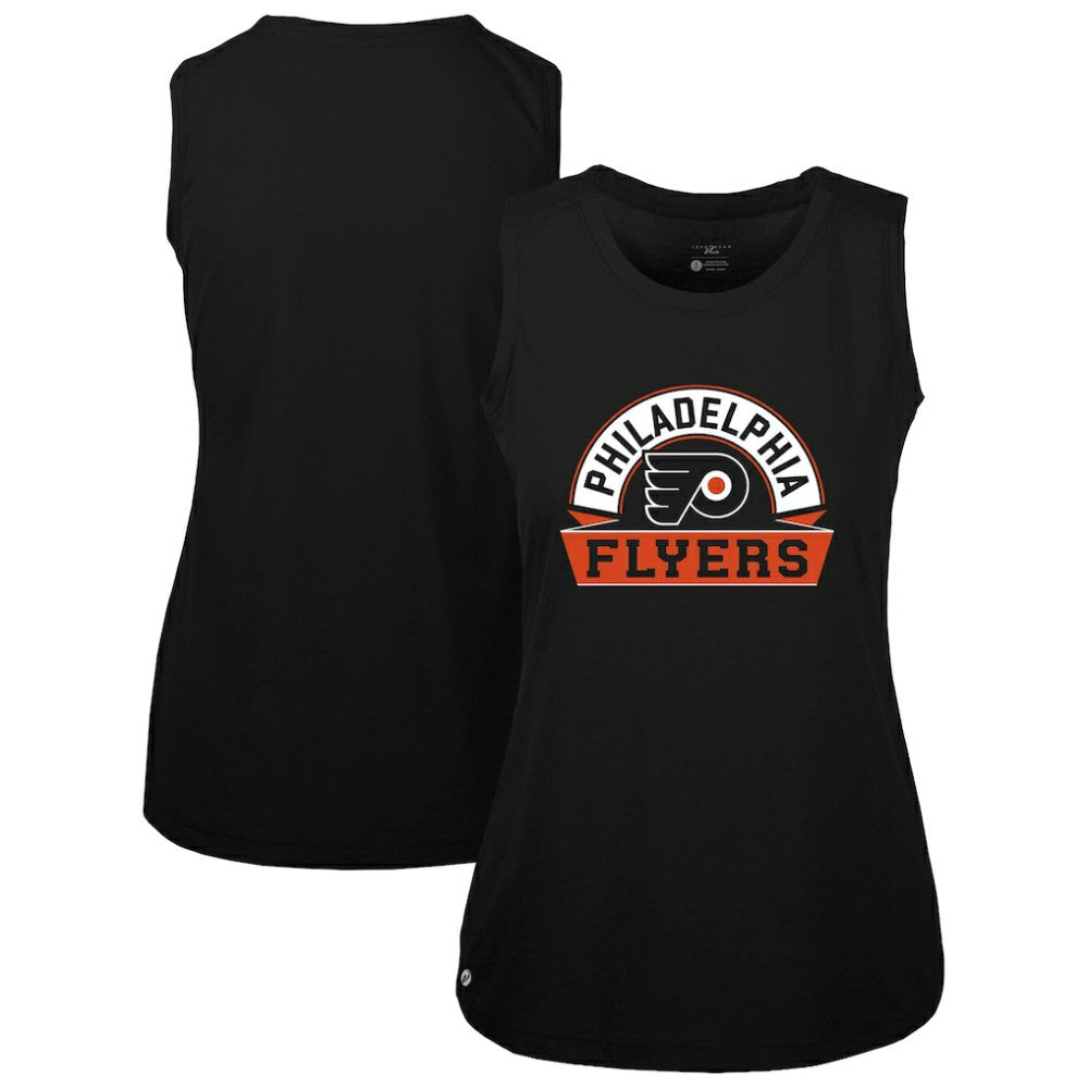 Philadelphia Flyers Levelwear Women's Macy Banner Arch Tank Top - Black - NHL 203145041