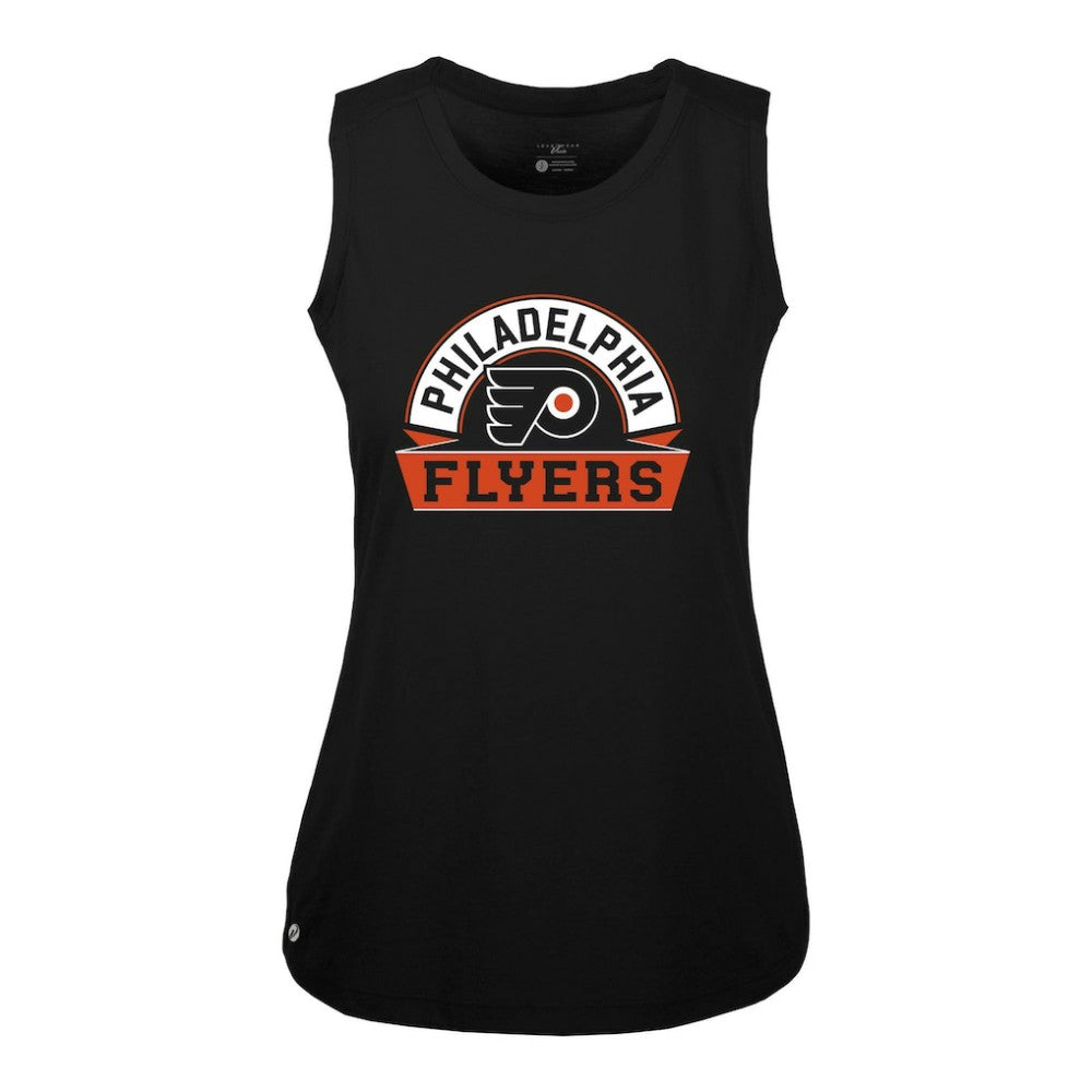 Philadelphia Flyers Levelwear Women's Macy Banner Arch Tank Top - Black - NHL 203145041