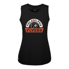 Philadelphia Flyers Levelwear Women's Macy Banner Arch Tank Top - Black - NHL 203145041