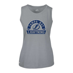 Tampa Bay Lightning Levelwear Women's Macy Banner Arch Tank Top - Gray - NHL 203145042