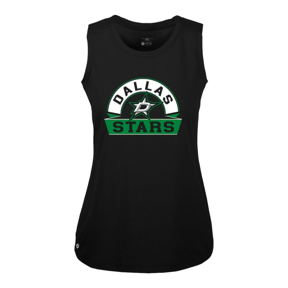 Dallas Stars Levelwear Women's Macy Banner Arch Tank Top - Black - NHL 203145045