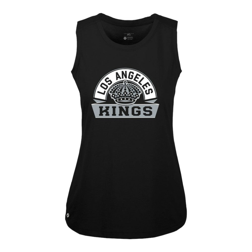 Los Angeles Kings Levelwear Women's Macy Banner Arch Tank Top - Black - NHL 203145046