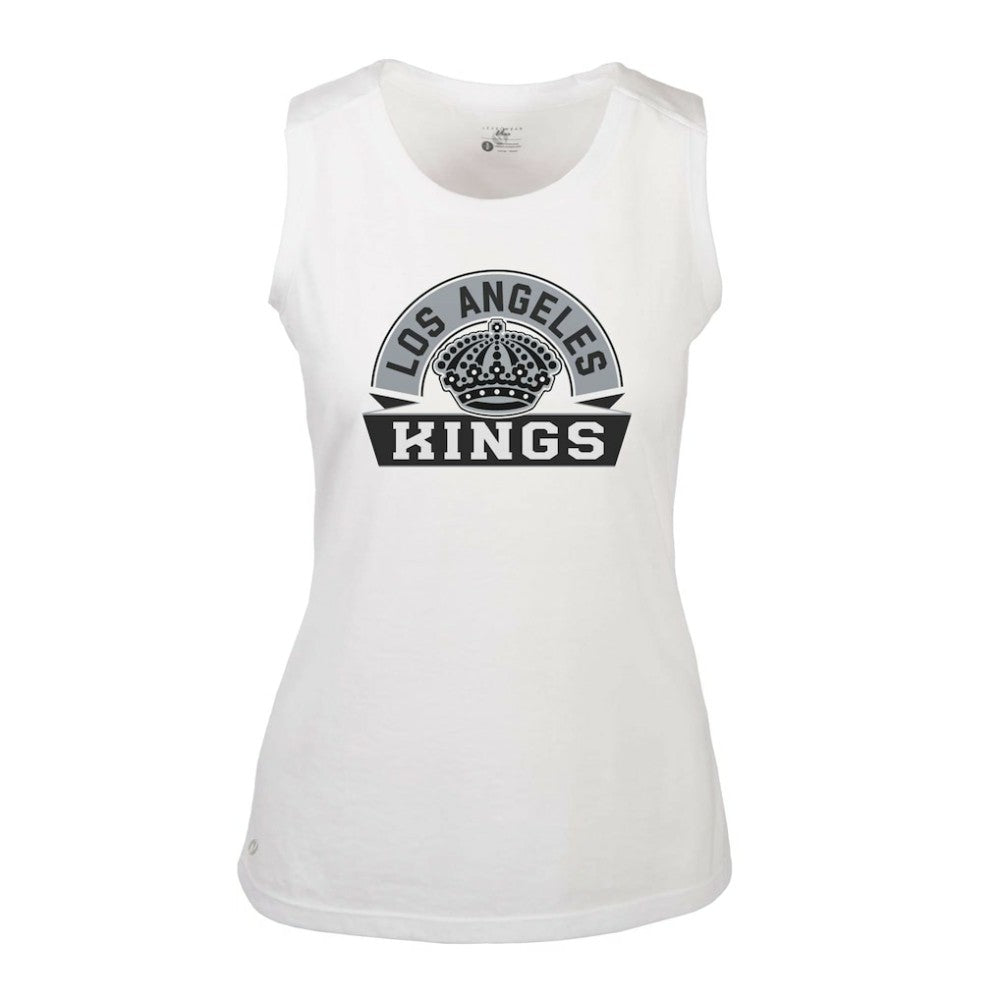 Los Angeles Kings Levelwear Women's Macy Banner Arch Tank Top - White - NHL 203145047