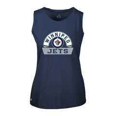 Winnipeg Jets Levelwear Women's Macy Banner Arch Tank Top - Navy - NHL 203145050