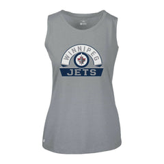 Winnipeg Jets Levelwear Women's Macy Banner Arch Tank Top - Gray - NHL 203145051