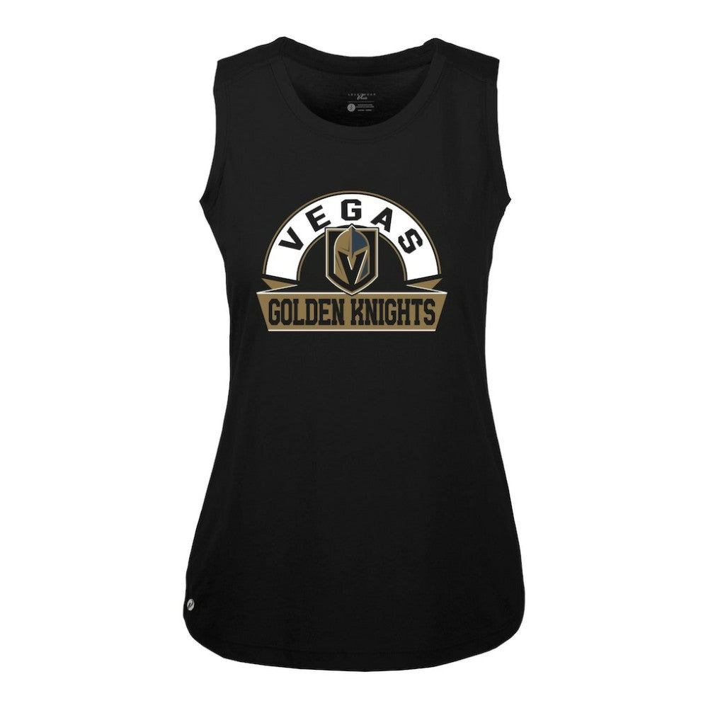 Vegas Golden Knights Levelwear Women's Macy Banner Arch Tank Top - Black - NHL 203145052
