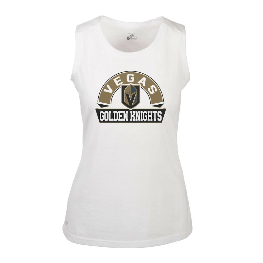 Vegas Golden Knights Levelwear Women's Macy Banner Arch Tank Top - White - NHL 203145053