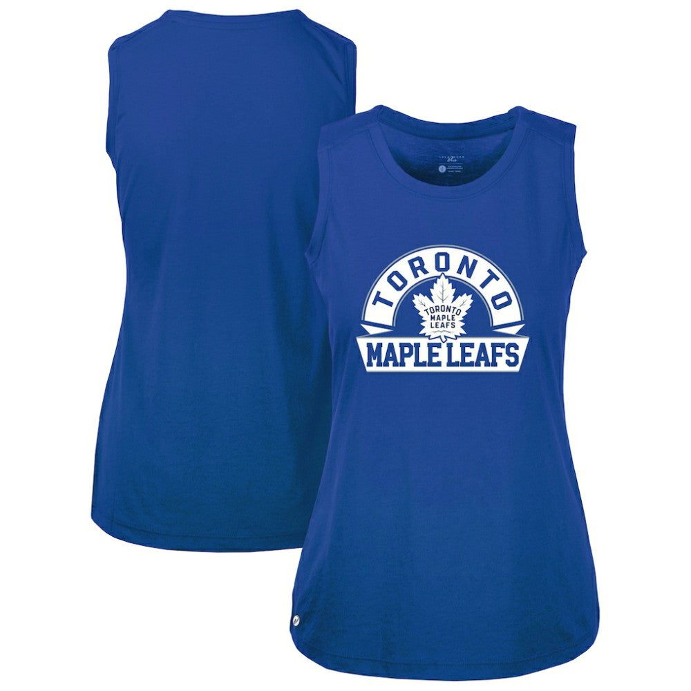 Toronto Maple Leafs Levelwear Women's Macy Banner Arch Tank Top - Royal - NHL 203145055