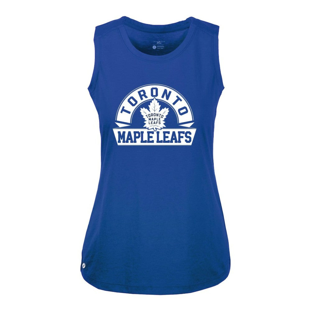 Toronto Maple Leafs Levelwear Women's Macy Banner Arch Tank Top - Royal - NHL 203145055