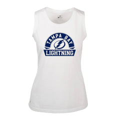 Tampa Bay Lightning Levelwear Women's Macy Banner Arch Tank Top - White - NHL 203145056