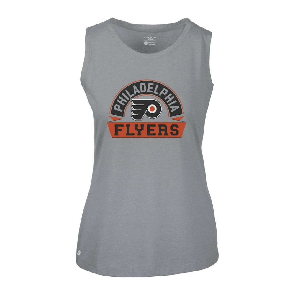 Philadelphia Flyers Levelwear Women's Macy Banner Arch Tank Top - Gray - NHL 203145057
