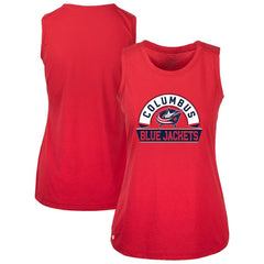 Columbus Blue Jackets Levelwear Women's Macy Banner Arch Tank Top - Red - NHL 203145061
