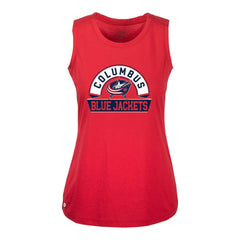 Columbus Blue Jackets Levelwear Women's Macy Banner Arch Tank Top - Red - NHL 203145061