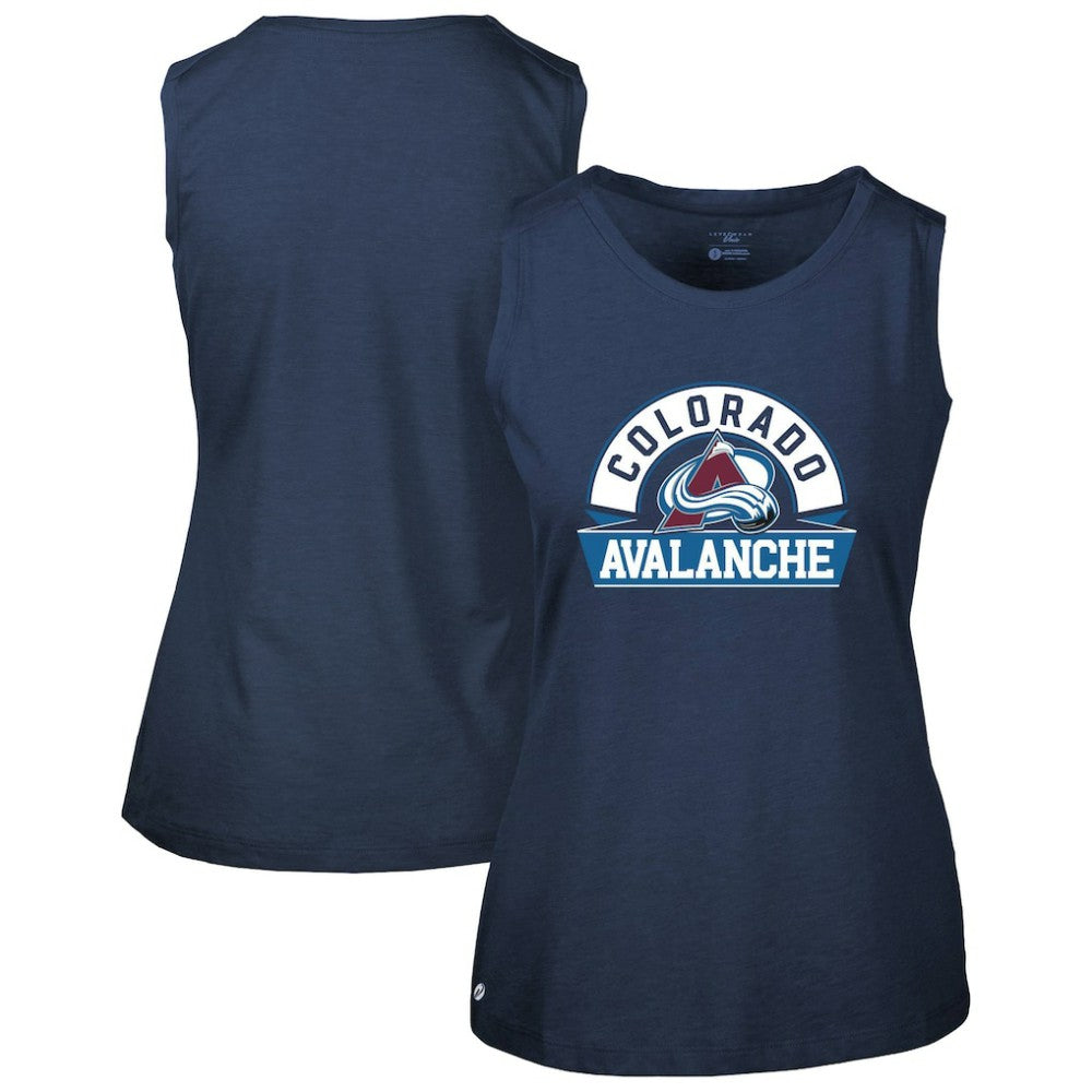 Colorado Avalanche Levelwear Women's Macy Banner Arch Tank Top - Navy - NHL 203145062
