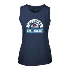 Colorado Avalanche Levelwear Women's Macy Banner Arch Tank Top - Navy - NHL 203145062