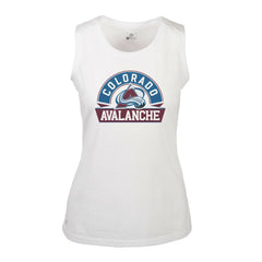 Colorado Avalanche Levelwear Women's Macy Banner Arch Tank Top - White - NHL 203145068