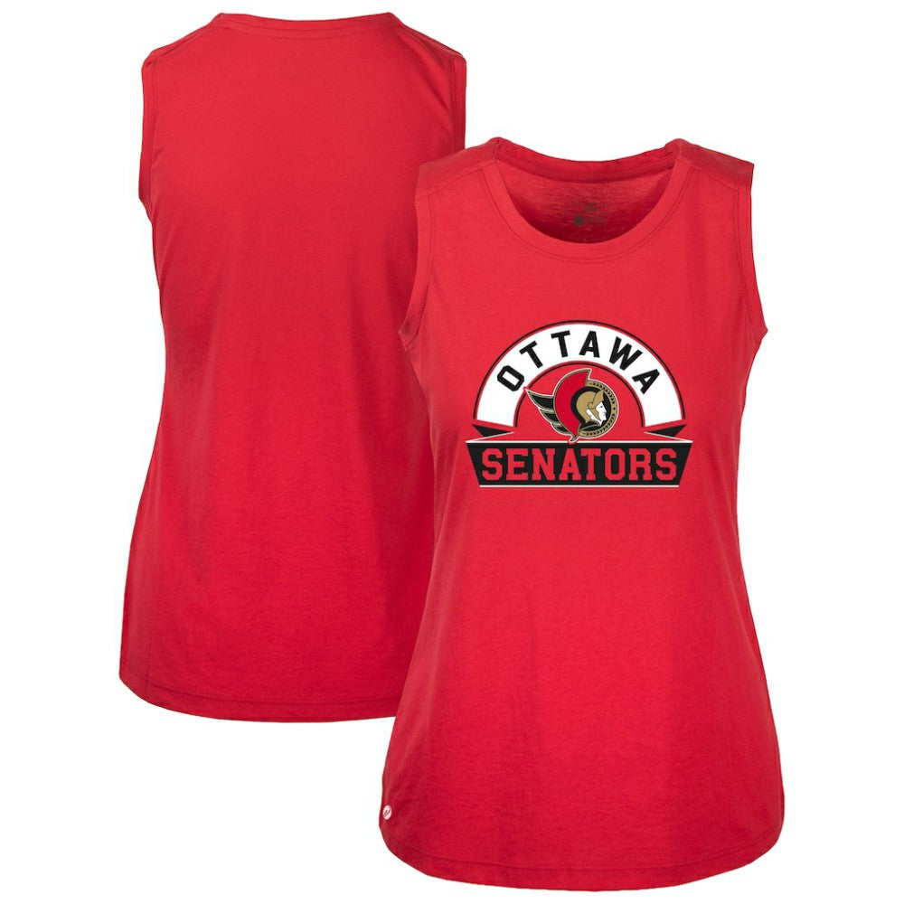 Ottawa Senators Levelwear Women's Macy Banner Arch Tank Top - Red - NHL 203145069