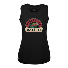 Minnesota Wild Levelwear Women's Macy Banner Arch Tank Top - Black - NHL 203145070