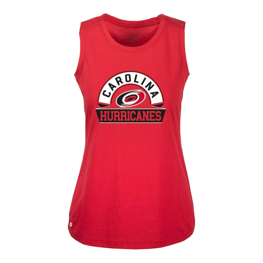 Carolina Hurricanes Levelwear Women's Macy Banner Arch Tank Top - Red - NHL 203145071