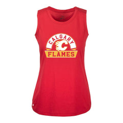 Calgary Flames Levelwear Women's Macy Banner Arch Tank Top - Red - NHL 203145072