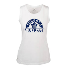 Toronto Maple Leafs Levelwear Women's Macy Banner Arch Tank Top - White - NHL 203145075
