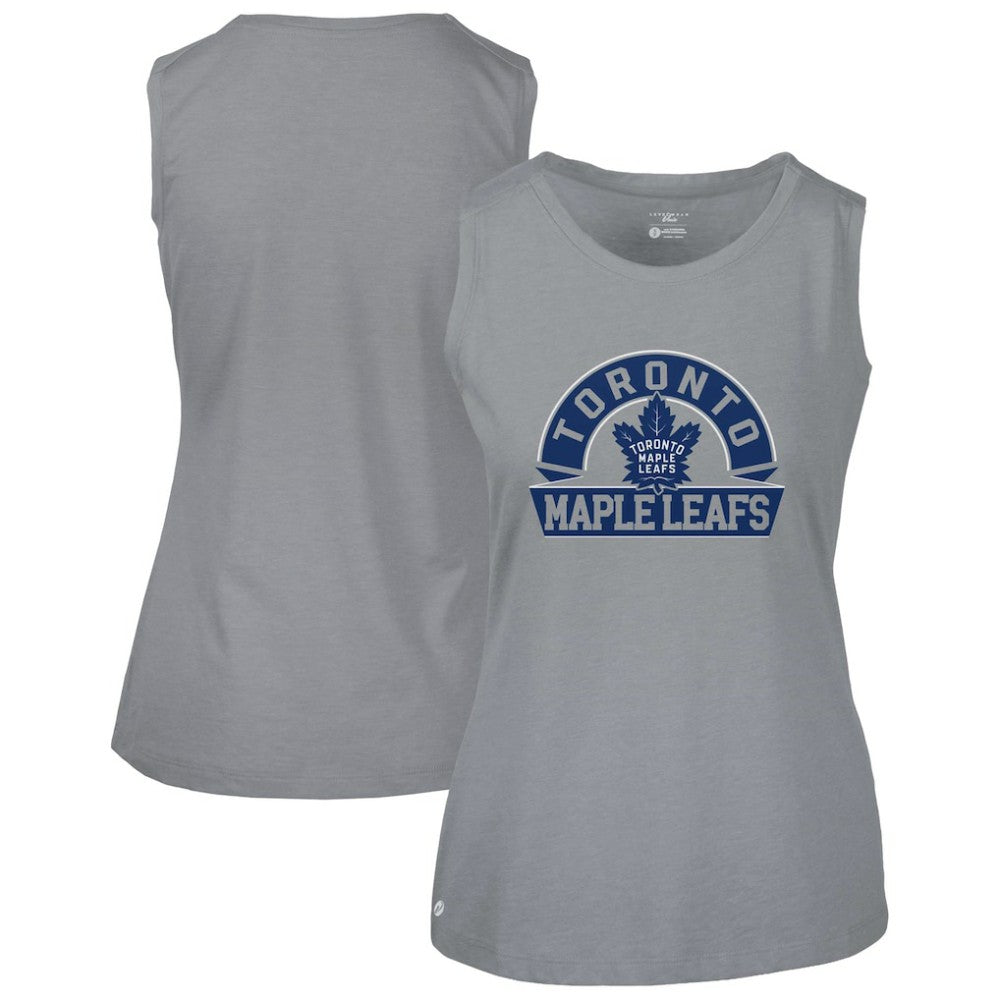 Toronto Maple Leafs Levelwear Women's Macy Banner Arch Tank Top - Gray - NHL 203145076