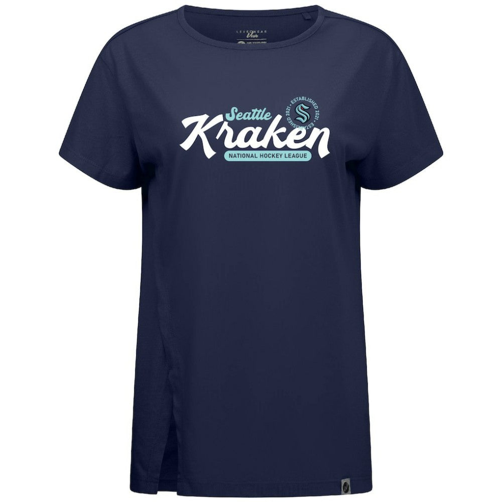 Seattle Kraken Levelwear Women's Influx Monument T-Shirt - Deep Sea Blue - NHL 203145080