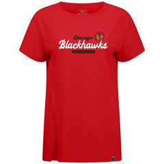 Chicago Blackhawks Levelwear Women's Influx Monument T-Shirt - Red - NHL 203145083