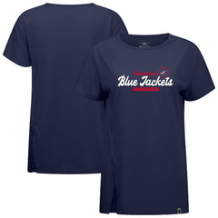 Columbus Blue Jackets Levelwear Women's Influx Monument T-Shirt - Navy - NHL 203145085