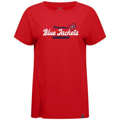 Columbus Blue Jackets Levelwear Women's Influx Monument T-Shirt - Red - NHL 203145086