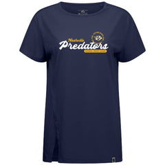 Nashville Predators Levelwear Women's Influx Monument T-Shirt - Navy - NHL 203145087