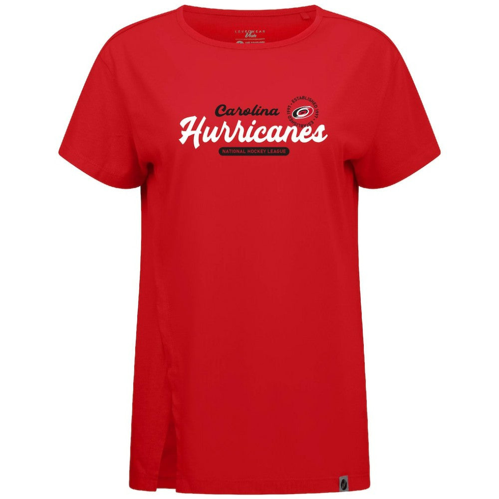 Carolina Hurricanes Levelwear Women's Influx Monument T-Shirt - Red - NHL 203145091