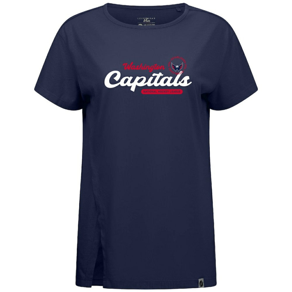 Washington Capitals Levelwear Women's Influx Monument T-Shirt - Navy - NHL 203145104