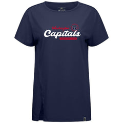 Washington Capitals Levelwear Women's Influx Monument T-Shirt - Navy - NHL 203145104