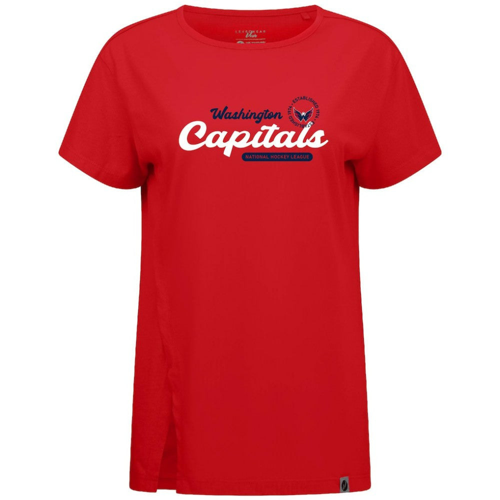 Washington Capitals Levelwear Women's Influx Monument T-Shirt - Red - NHL 203145106
