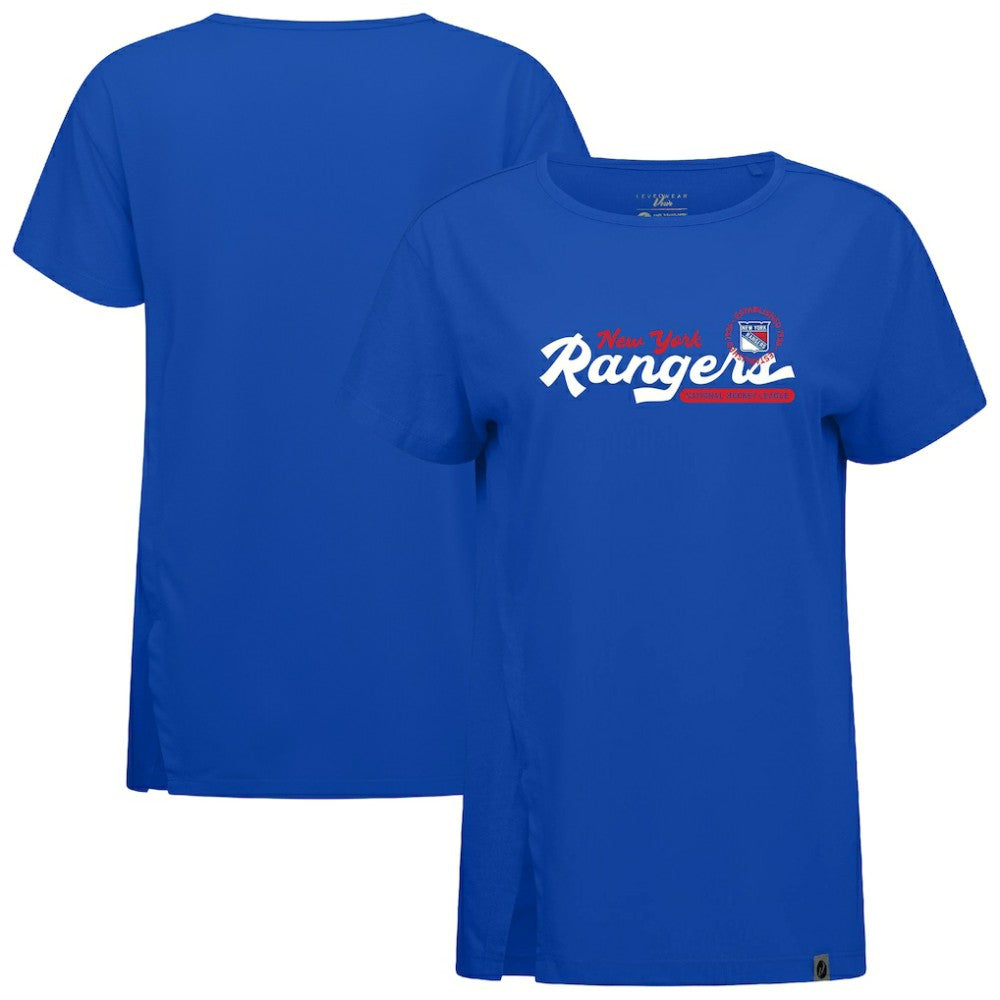 New York Rangers Levelwear Women's Influx Monument T-Shirt - Royal - NHL 203145107