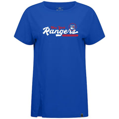 New York Rangers Levelwear Women's Influx Monument T-Shirt - Royal - NHL 203145107
