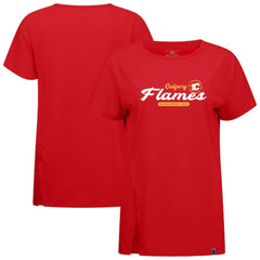 Calgary Flames Levelwear Women's Influx Monument T-Shirt - Red - NHL 203145112
