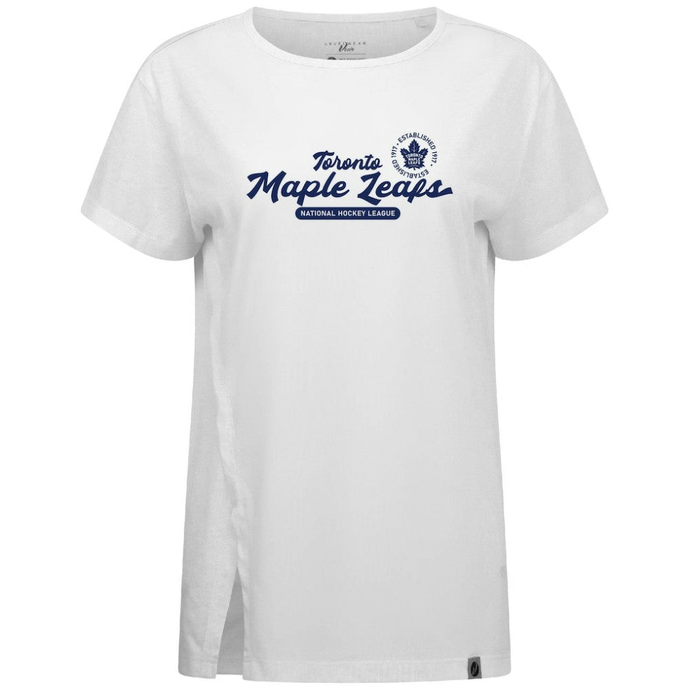 Toronto Maple Leafs Levelwear Women's Influx Monument T-Shirt - White - NHL 203145115