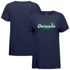 Vancouver Canucks Levelwear Women's Influx Monument T-Shirt - Navy - NHL 203145116