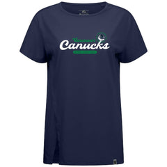 Vancouver Canucks Levelwear Women's Influx Monument T-Shirt - Navy - NHL 203145116