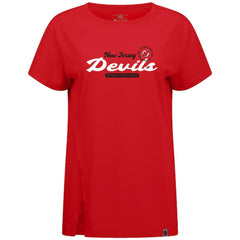 New Jersey Devils Levelwear Women's Influx Monument T-Shirt - Red - NHL 203145122