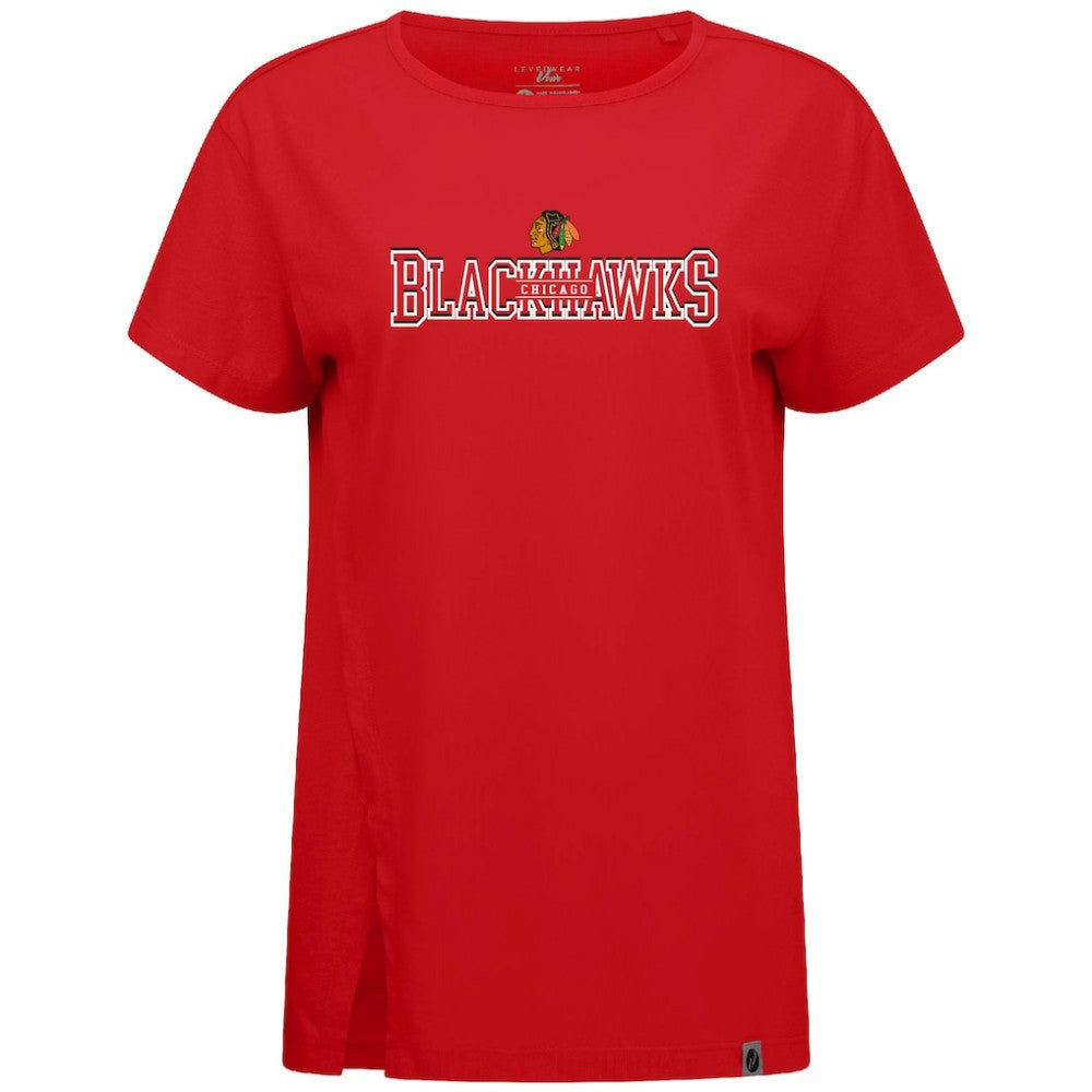 Chicago Blackhawks Levelwear Women's Influx Journey T-Shirt - Red - NHL 203145127