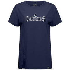 Vancouver Canucks Levelwear Women's Influx Journey T-Shirt - Navy - NHL 203145129