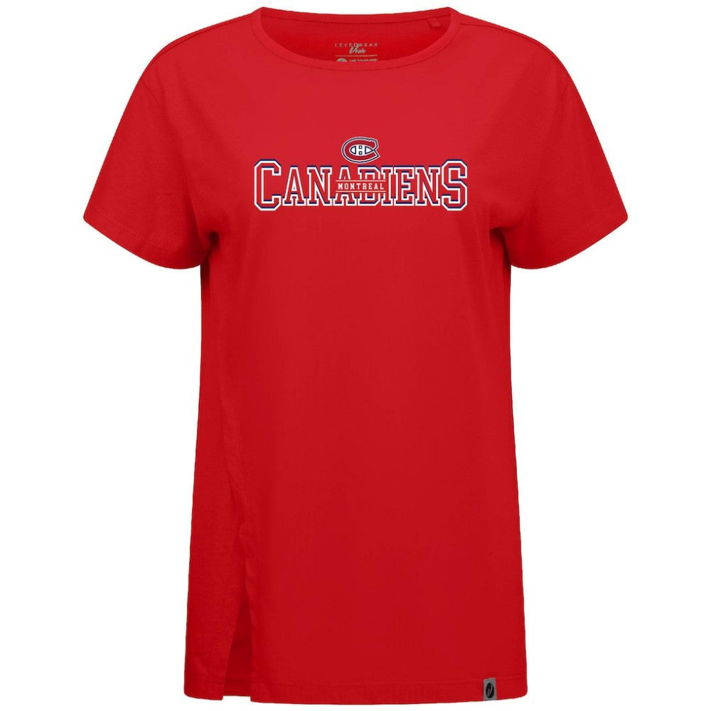 Montreal Canadiens Levelwear Women's Influx Journey T-Shirt - Red - NHL 203145133