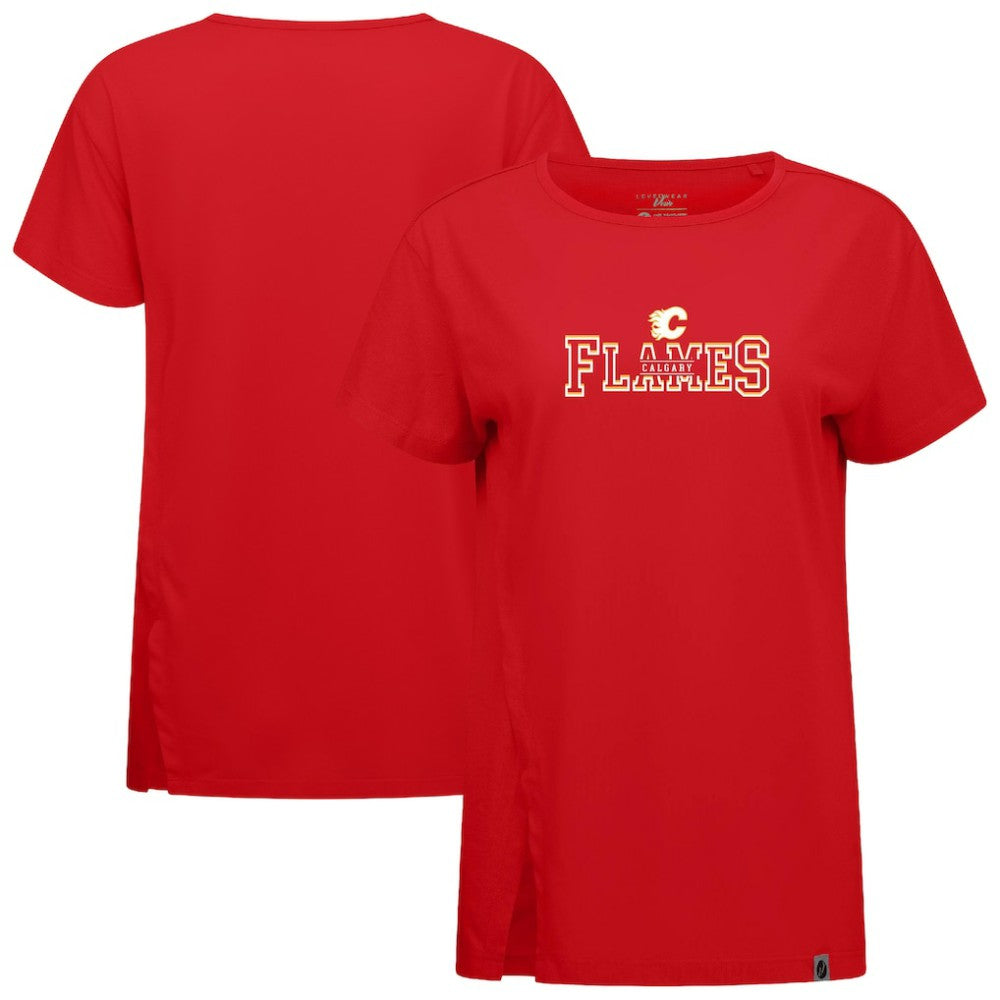 Calgary Flames Levelwear Women's Influx Journey T-Shirt - Red - NHL 203145136